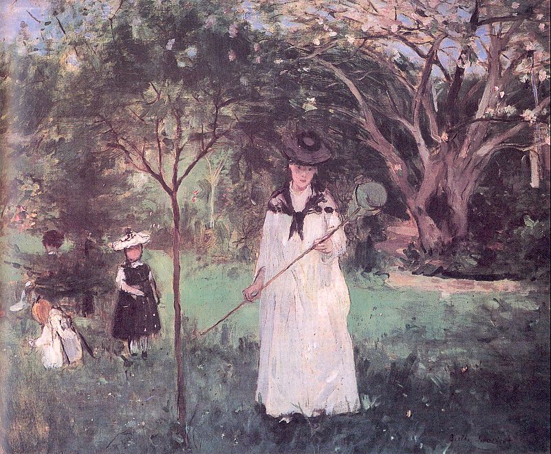 image: Chasing Butterflies, Berthe Morisot